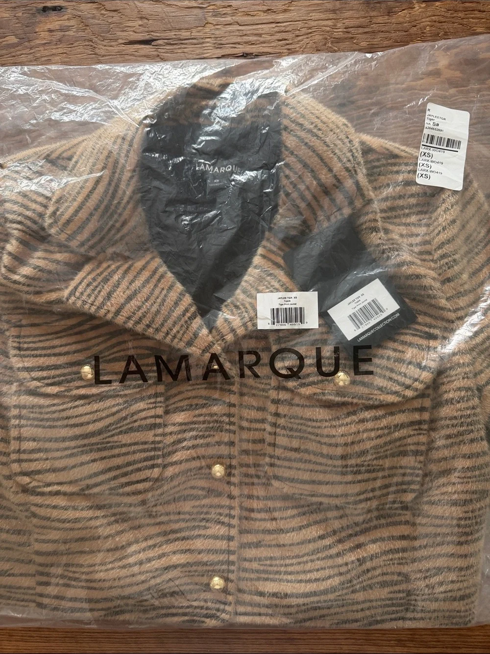 Tiger-Stripe Jaylee Jacket in Tiger Cropped